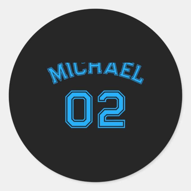 Adesivo Toddler Boy Blue Name Jersey Number Srts Cotton To (Frente)