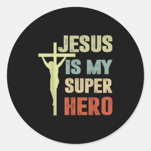 Adesivo Toddler Jesus É Meu Super Herói Cristão Deus Filho