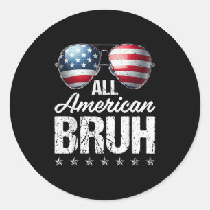 Adesivo Todo Americano Bruh Sungs Sinalizador Americano Fe