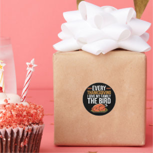 Adesivo Todo Dia de Ação de Graças Eu Dou O Dedo Para Minh