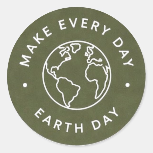 Adesivo Todo Dia é Dia da Terra (Frente)