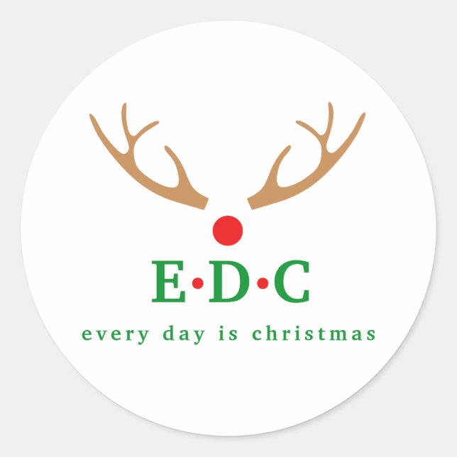 Adesivo Todo dia é Natal (Frente)
