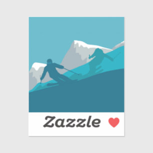 Adesivo Todo esqui de montanha