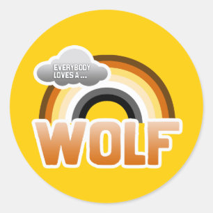 Adesivo Todo mundo ama um lobo