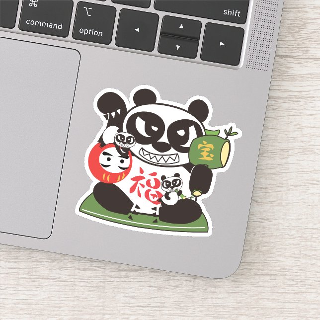 Adesivo Todo Sortudo Panda Deus (Detalhe)
