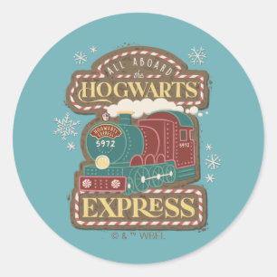 Adesivo Todos a bordo do biscoito de Natal do HOGWARTS™ Ex