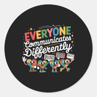 Adesivo Todos Comunicam Diferentemente Educação Especial