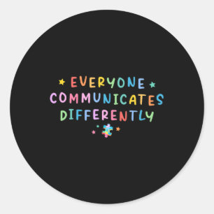 Adesivo Todos Comunicam Diferentes Autismo Especial E