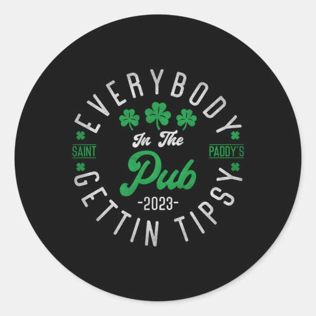 Adesivo Todos Na Pub Pegando A Rua Tipsy 2023 Patrick (Frente)