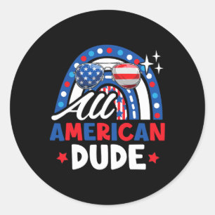 Adesivo Todos Os Americanos Engraçados 4 De Julho Patrióti