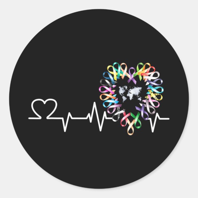 Adesivo Todos os Canceres importam o Dia da Consciencializ (Frente)