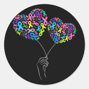 Adesivo Todos os Canceres importam Sensibilização Luta Con