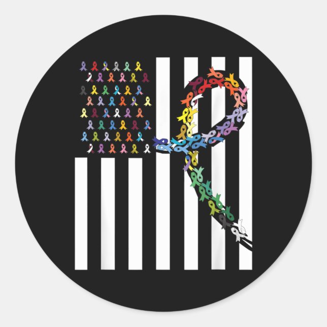 Adesivo Todos os Canceres são importantes Sensibilização d (Frente)