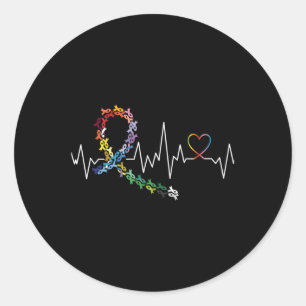 Adesivo Todos Os Dias De Consciência Do Cancer Pulsação Lo