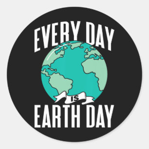 Adesivo Todos Os Dias O Ambiente Do Dia Da Terra Natureza