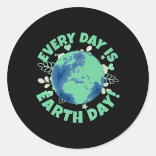 Adesivo Todos Os Dias O Dia Da Terra Muda O Clima Ambienta