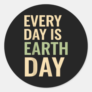 Adesivo Todos os dias são dia da terra conscientização eco