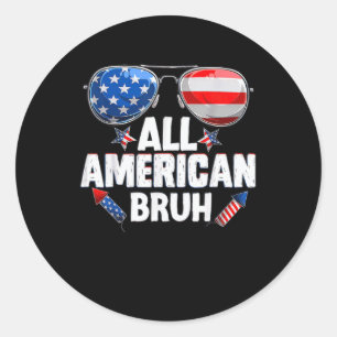 Adesivo Todos Os Homens Americanos Bruh 4 De Julho