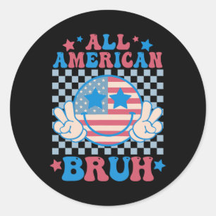 Adesivo Todos Os Homens Americanos Bruh 4 De Julho Mulhere