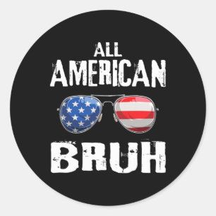 Adesivo Todos Os Homens Patrióticos do Bruh 4 De Julho