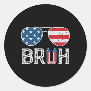 Adesivo Todos Os Homens Patrióticos do Bruh 4 De Julho