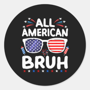Adesivo Todos Os Homens Patrióticos do Bruh 4 De Julho