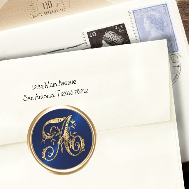 Adesivo TODOS OS INICIAIS Dourados Monograma Marinho Inici (Criador carregado)