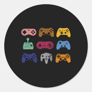 Adesivo Todos os jogos de console do controlador de vídeo