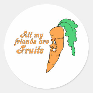 Adesivo Todos os meus amigos são frutas 2