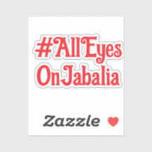Todos Os Olhos Em Jabalia Vinil Decal