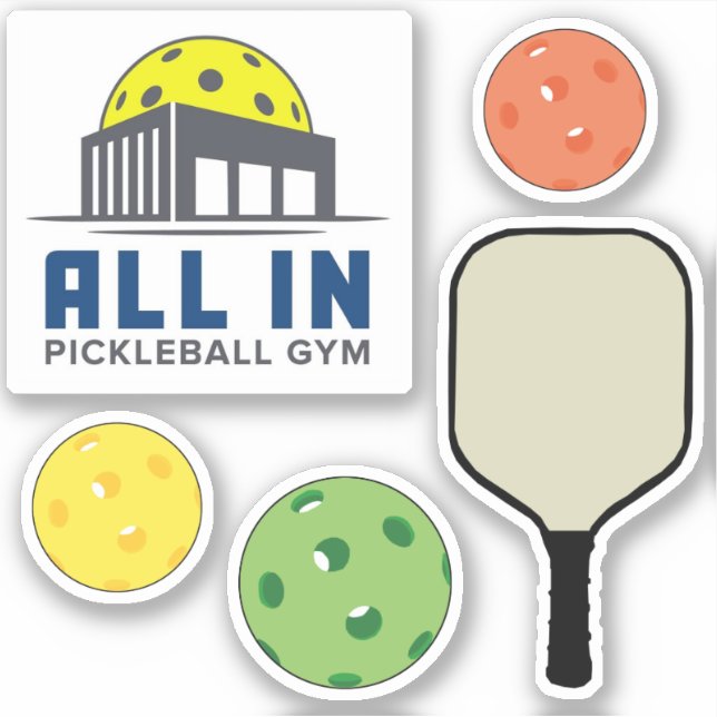 Adesivo Todos Os Pickleball Gym Stickers (Frente)