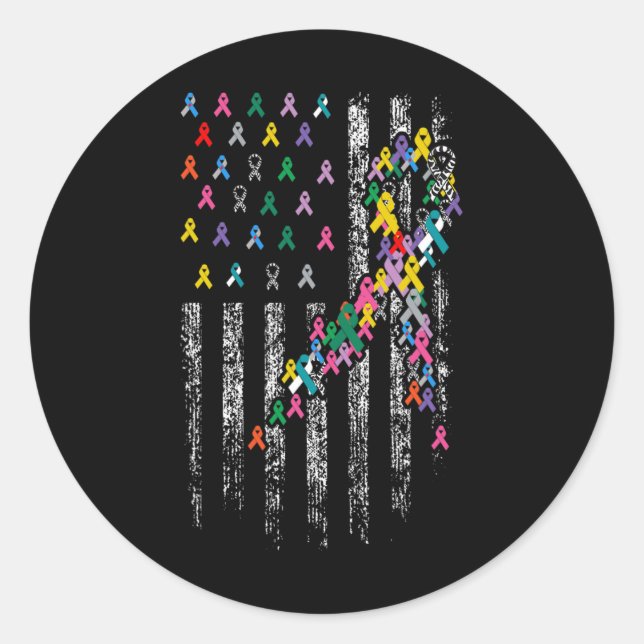 Adesivo Todos os problemas do Cancer - Fitas de consciênci (Frente)