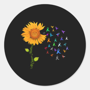 Adesivo Todos os problemas dos Canceres Sunflower World Ca