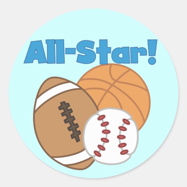 Adesivo Todos os Star Sports Stickers (Frente)