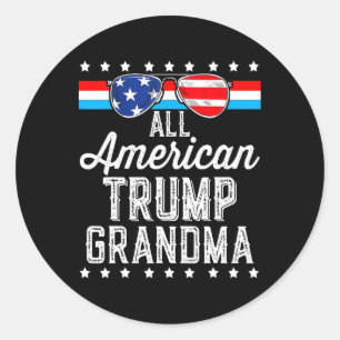 Adesivo Todos os Trump Avó Americano Sinalizador Americano