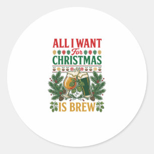 Adesivo Todos Querem Copos de Cerveja Cerveja de Natal Pin