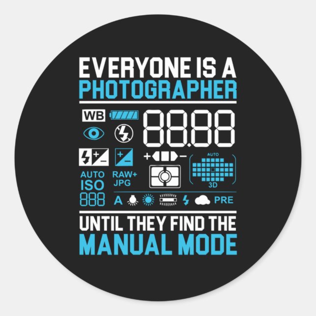 Adesivo Todos São Lentes De Câmera Fotográfica (Frente)