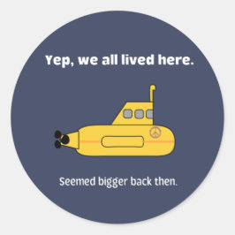 Adesivo Todos Vivemos Em Um Submarino Amarelo
