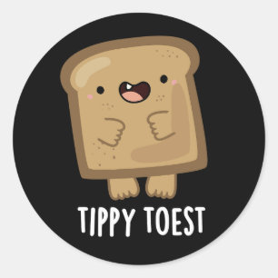 Adesivo Toer Ditpy Engraçado Toque Ditpy Toast Pun Dardo B