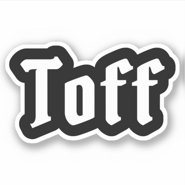 Adesivo Toff Sticker (Frente)