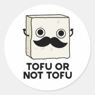 Adesivo Tofu Ou Não, Tofu, Cute Shakespeare Comida Pun