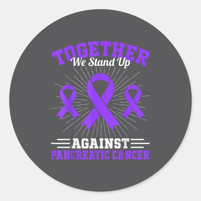Adesivo Together We Stand Up Against Pancreatic Cancer Mot (Frente)