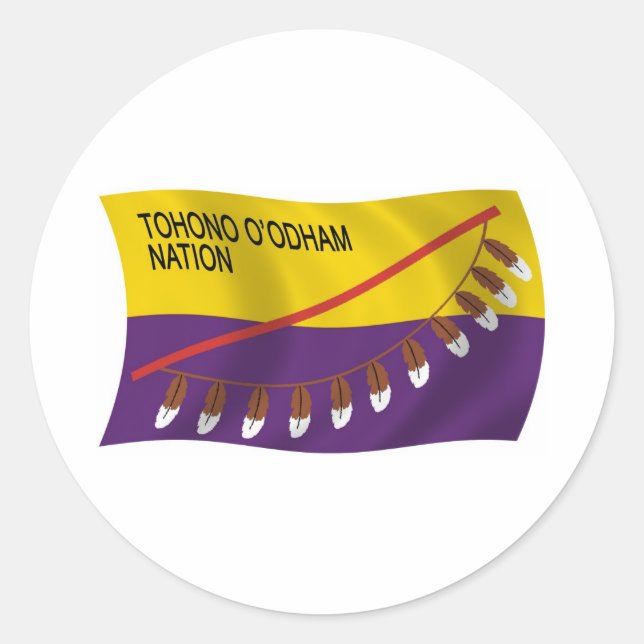 Adesivo Tohono O'odham Nation Flag Sticker (Frente)