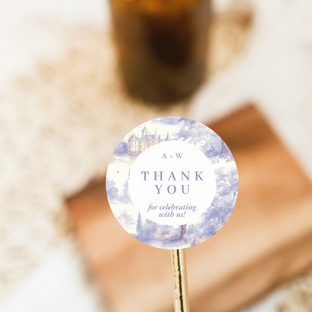 Adesivo Toile de jouy Art Round Sticker (Criador carregado)