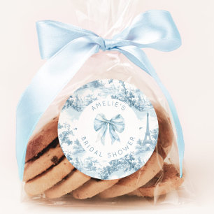 Adesivo Toile de Jouy Chuveiro de noiva romântico francês