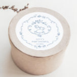 Adesivo Toile vintage toy Chinoiserie chá de fraldas<br><div class="desc">Toile vintage Toy Chinoiserie frame chá de fraldas Clássico Round Sticker Os itens Corresponder estão disponíveis.</div>