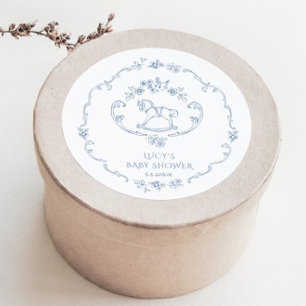 Adesivo Toile vintage toy Chinoiserie chá de fraldas