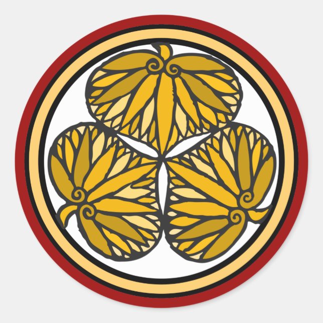 Adesivo Tokugawa Shogun Family Crest, Kyoto, Edo (Frente)