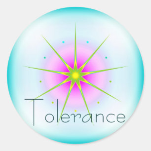 Adesivo Tolerância (etiqueta da virtude)