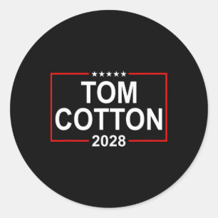 Adesivo Tom Cotton Eleição Presidencial 2028 Bandeira EUA 